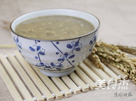 Black Brown Rice and Mung Bean Congee recipe