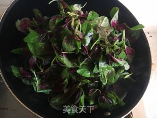 Stir-fried Amaranth with Garlic recipe