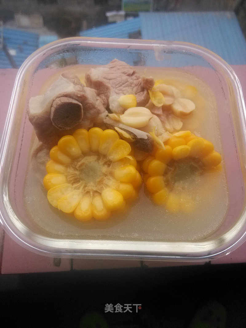 Lotus Seed Corn Pork Ribs Soup recipe