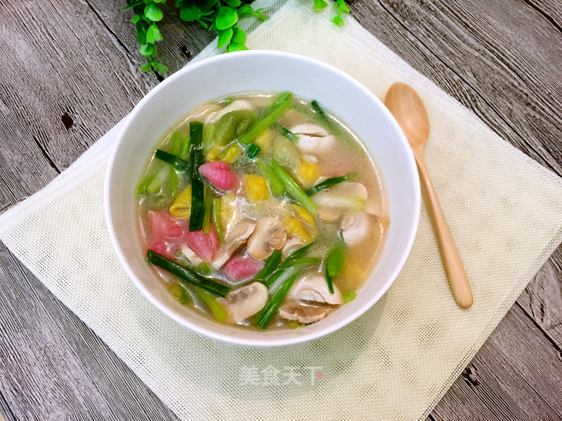 Mushroom Conch Noodle Soup