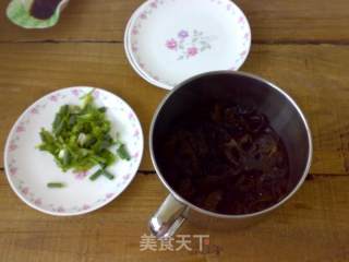 Ham Mixed with Fungus recipe