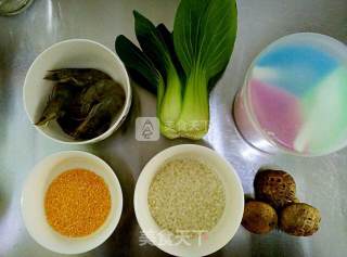 Shrimp Congee with Coarse Grain Vegetables recipe