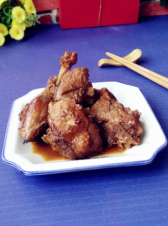 Braised Duck Legs with Hard Vegetables recipe