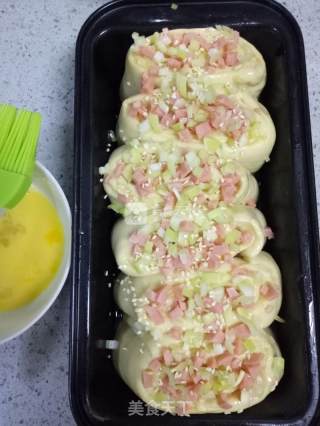 #aca烤明星大赛# Scallion Ham Cheese Meal Pack recipe