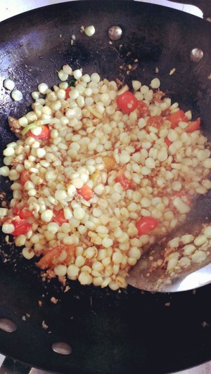 Stir-fried Minced Pork with Corn [super Fast Home Cooking with Rice] recipe