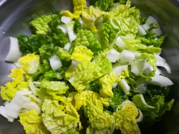 Chicken Soup Pork Congee with Vegetables recipe