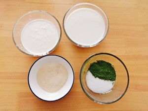 Oven-free ❗ Matcha Milk Jelly that Succeeds After Stirring 😋 recipe