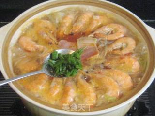 Vermicelli and Prawns in Clay Pot recipe