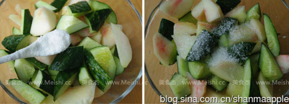 Peach and Cucumber recipe