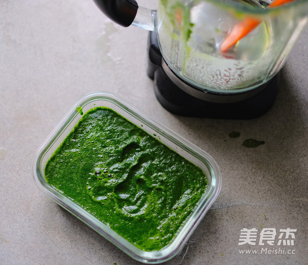 Steamed Spinach Cake recipe