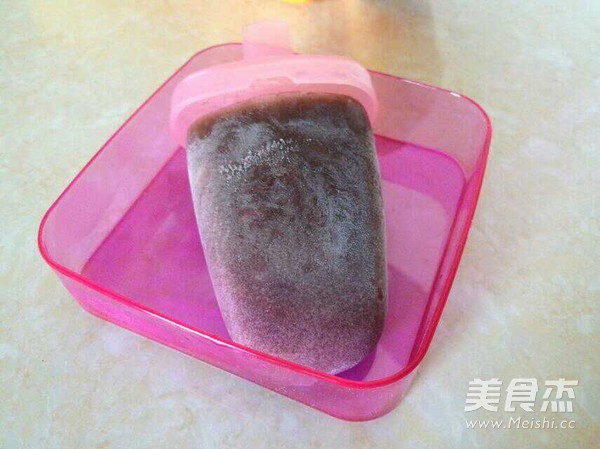 Red Bean Popsicles + Milk Popsicles recipe