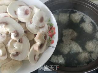 Fungus and Mushroom Meatball Soup recipe