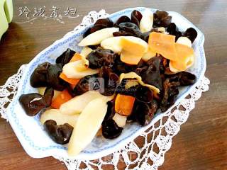 Fried Fungus with Yam recipe