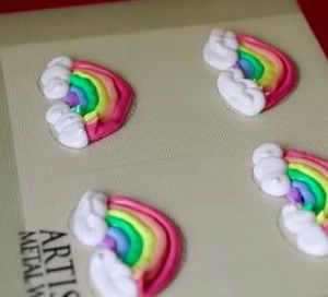 Super Cute and Simple Rainbow Protein Biscuits recipe
