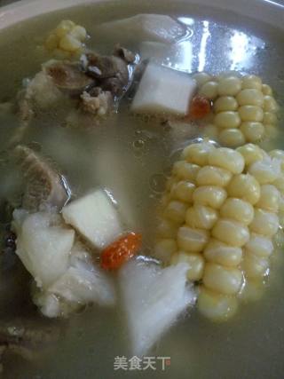 Yam Corn Tube Bone Soup recipe