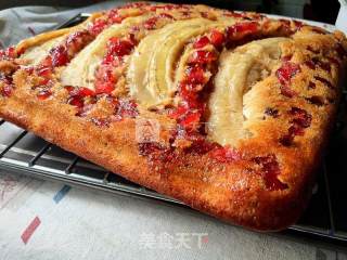 Flip Banana Cranberry Cake recipe