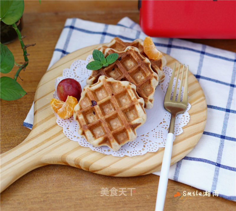 Cranberry Waffles (fermented Version) recipe