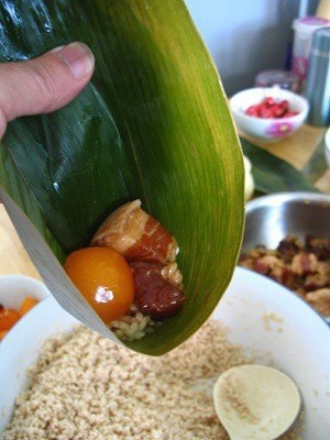 Salted Egg Yolk Pork Dumplings recipe