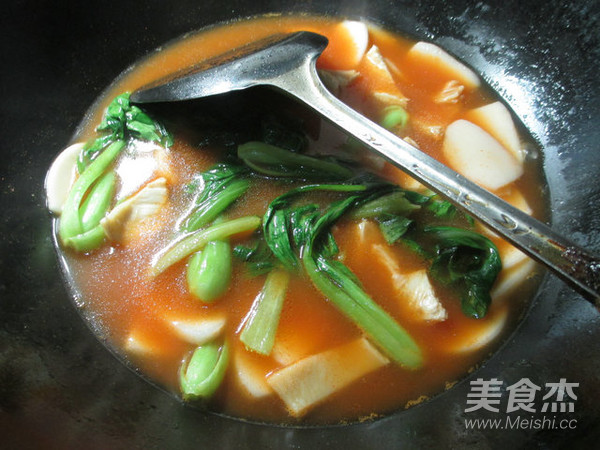 Tripe and Small Green Cabbage Rice Cake Soup recipe