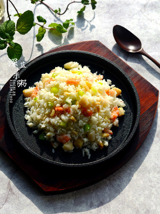 Fried Rice with Scallop and Protein