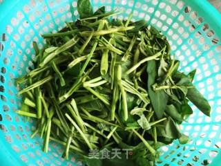 Vegetarian Stir-fried Water Spinach recipe