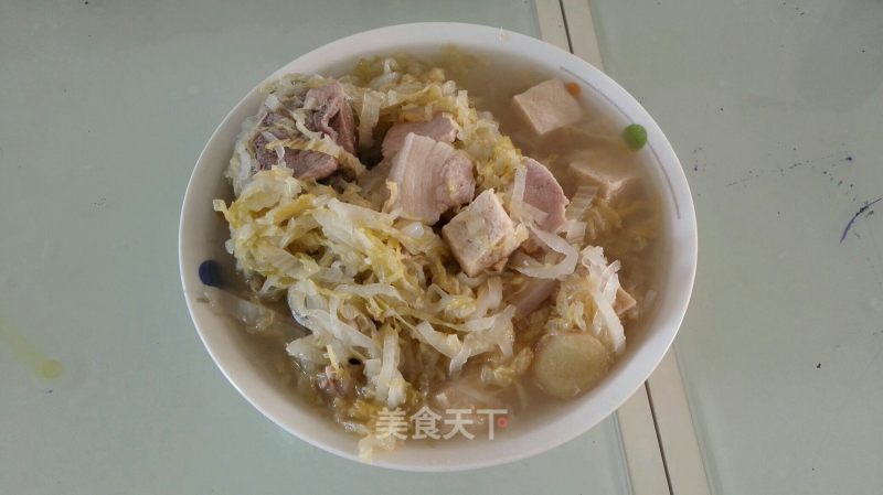 Sauerkraut Stewed Spine recipe