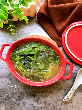 Spinach Vermicelli Soup recipe