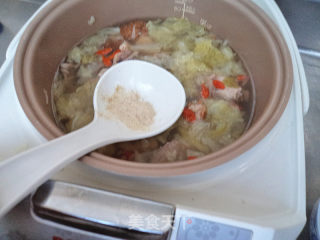 Mushroom and Cabbage Duck Bone Soup recipe