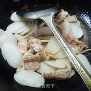Fried Rice Cake with Mantis Shrimp recipe