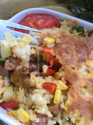 Assorted Red Sausage Baked Rice recipe