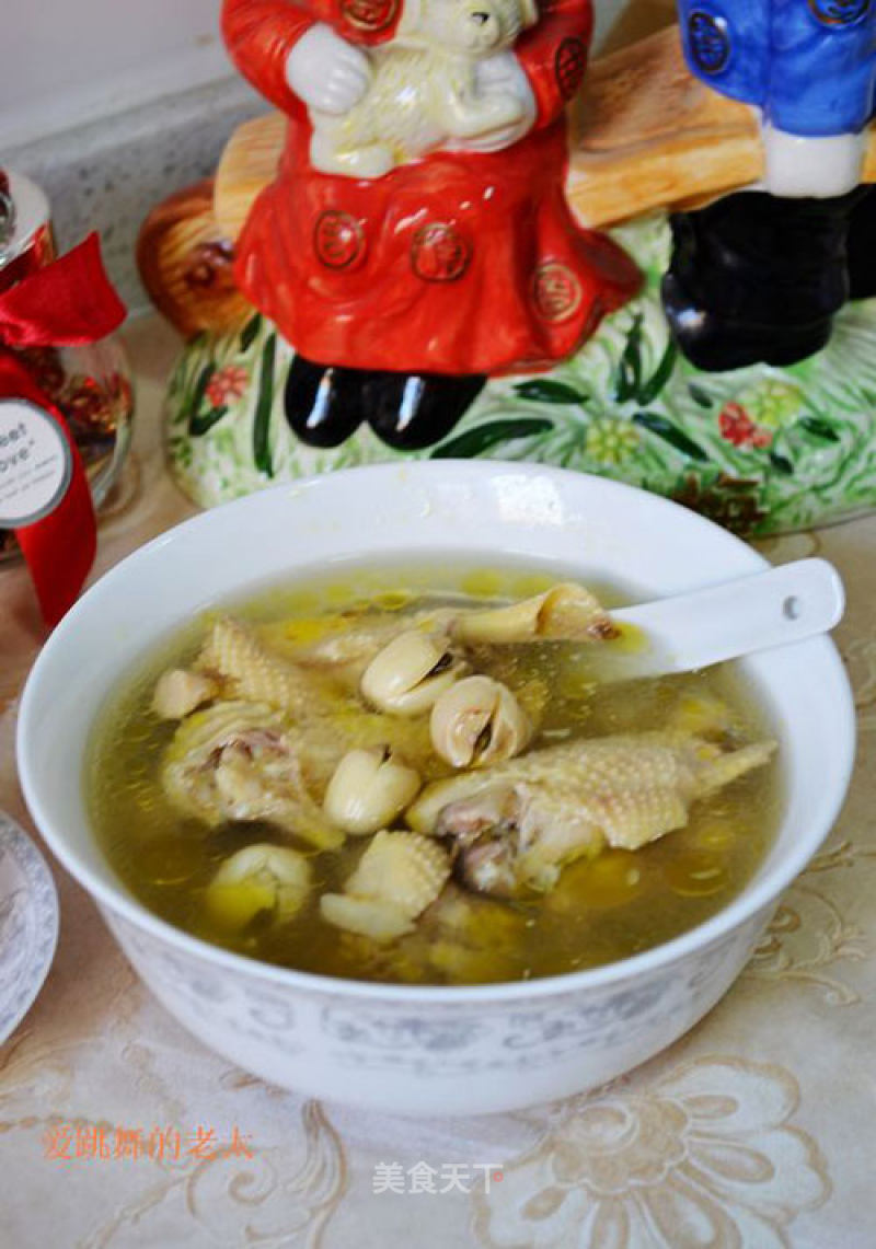 Stewed Grass Chicken with Lotus Seed recipe