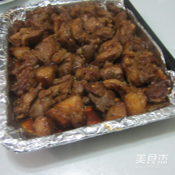 Diced Pork with Dried Radish Strips recipe