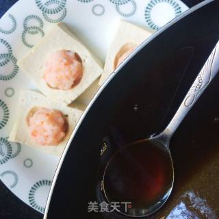 Steamed Shrimp Balls with Tofu recipe