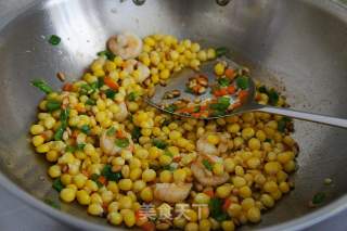 #trustzhimei#fresh Shrimp and Corn with Pine Nuts recipe