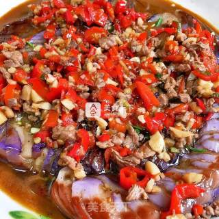 Homemade Eggplant with Minced Meat (panlong Eggplant) recipe