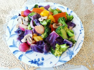 Colorful Garden Vegetables with Hemp Oil recipe