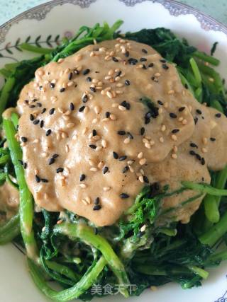 Sesame Sauce Chrysanthemum recipe