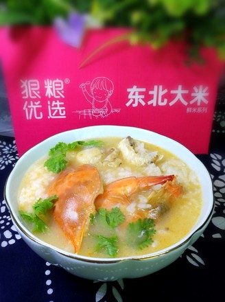 Casserole Seafood Porridge recipe