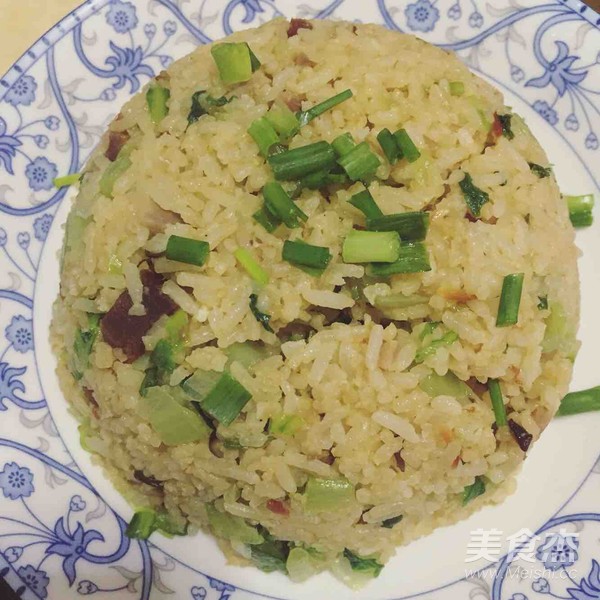 Fried Rice with Barbecued Mushroom and Egg recipe