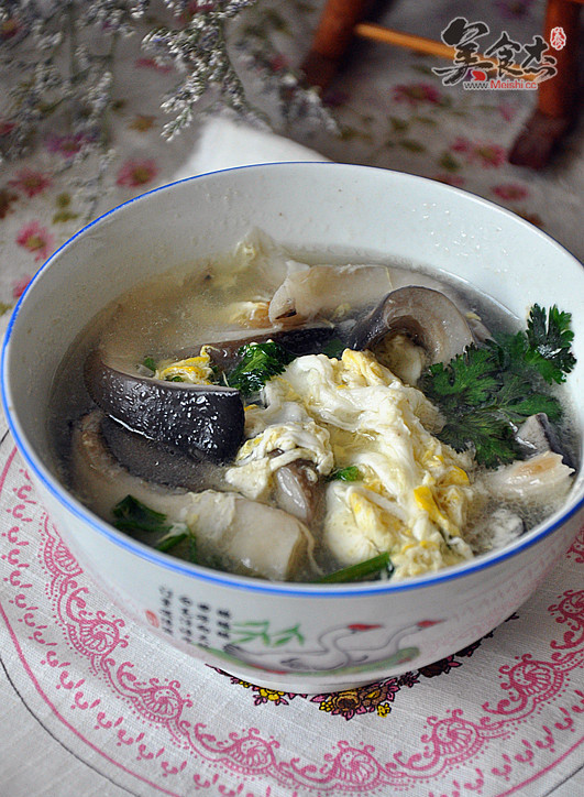 Mushroom Egg Soup recipe