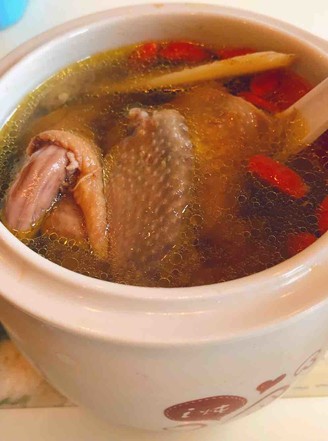 Stewed Pigeon Soup Over Water