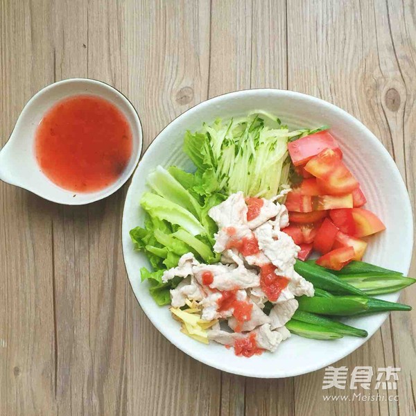 Cold Shabu Meat Salad recipe