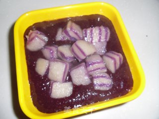 Purple Sweet Potato Taro Balls recipe