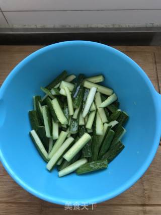 Cucumber Strips with Secret Sauce recipe