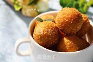 Bean Paste Sweet Potato Balls recipe