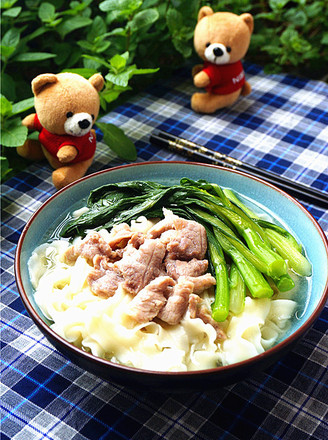 Lean Meat and Chopped Noodles recipe