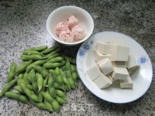 Shrimp Ball Edamame Boiled Tofu recipe