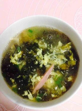 Seaweed Ham and Egg Soup recipe