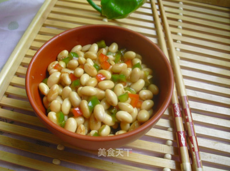 Double Peppers Mixed with Soybeans recipe