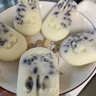 Milk Pudding Ice Cream (+ Honey Beans) recipe